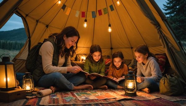Comment occuper ses enfants lors d un long séjour sous la toile de tente