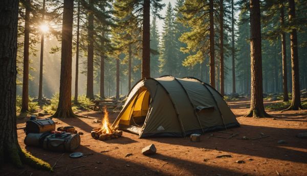 La liberté absolue du camping sauvage en forêt