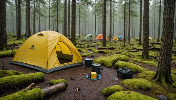 Les techniques infaillibles pour monter sa tente sous la pluie