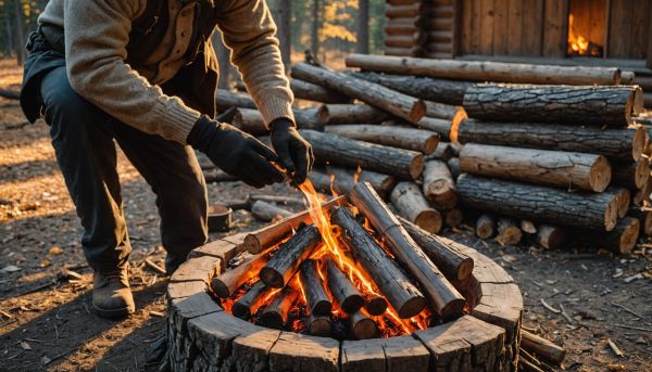 Quel bois sec ramasser pour obtenir de belles braises durables ici