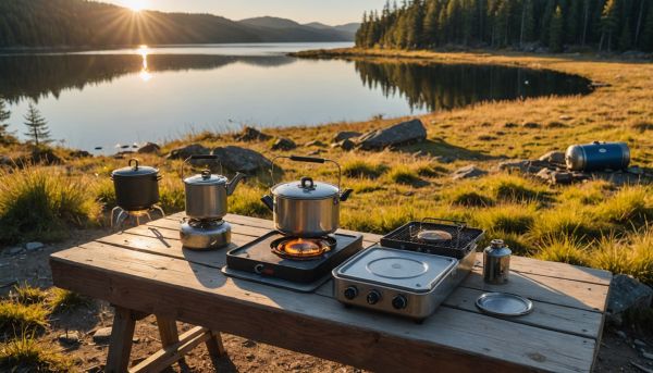 Quel type de réchaud portable emporter pour cuisiner en plein air